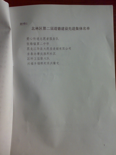 30、08年3月5日团市委授予爱心传递志愿者服务队（也是全市6支服务队大旗中的一面） - 爱心传递志愿者服务队 - 绥化市爱心传递志愿者服务队